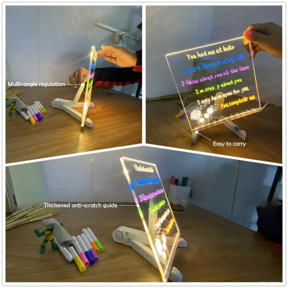 LED-Acryl-Maltablette mit Radierfunktion
