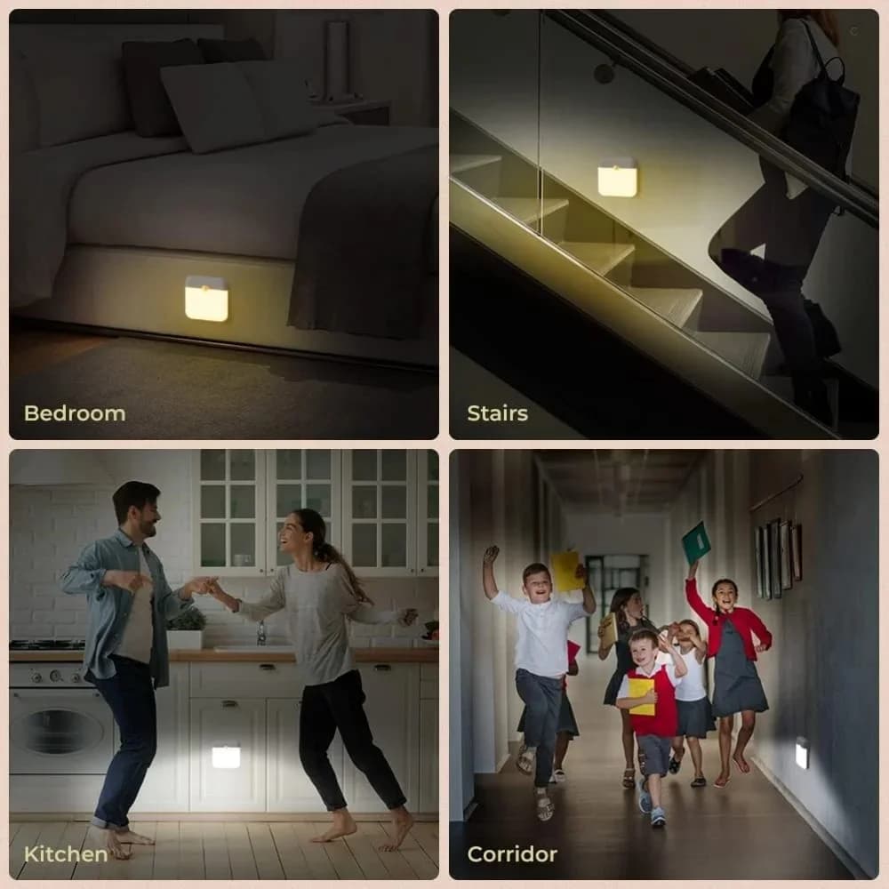 Wiederaufladbare LED-Bewegungsmelder-Nachtlicht