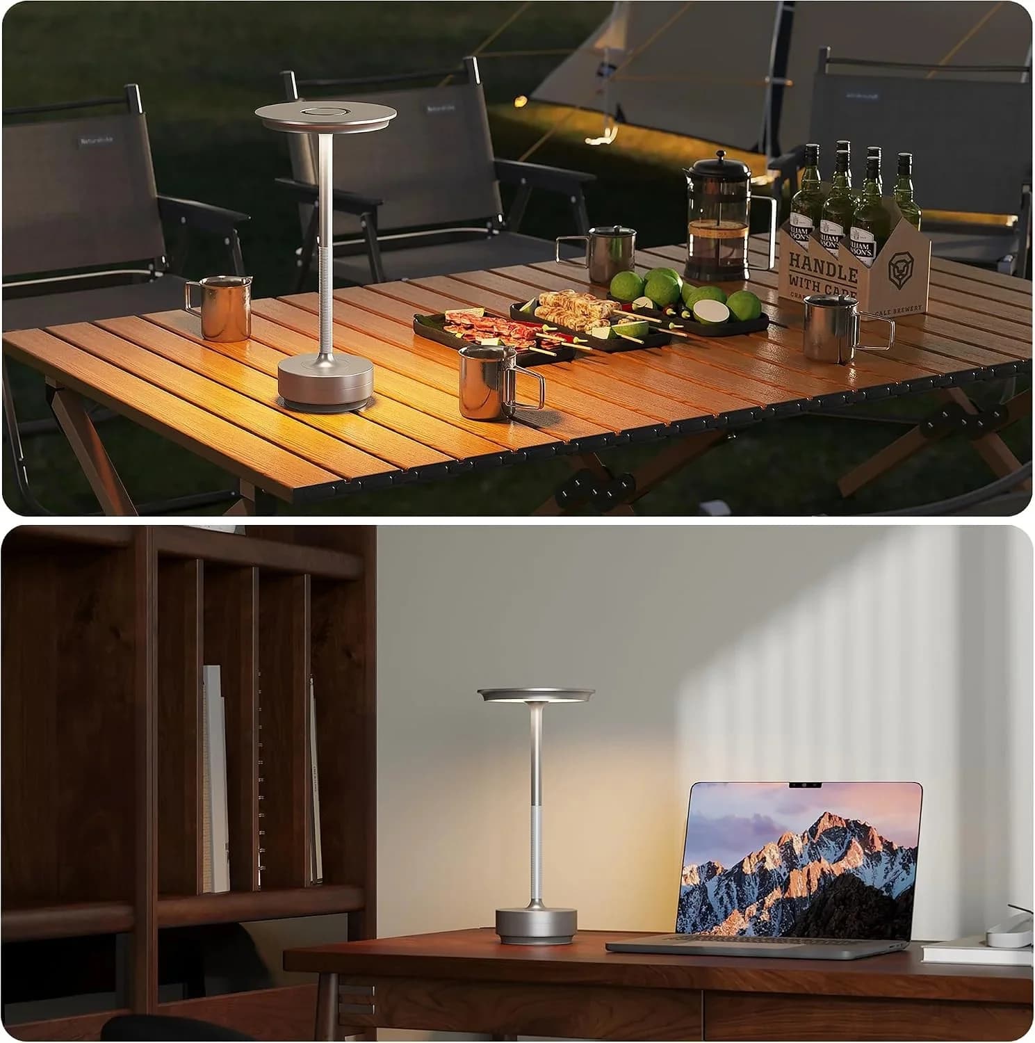 Wiederaufladbare UFO-LED-Tischleuchte mit Touch-Control