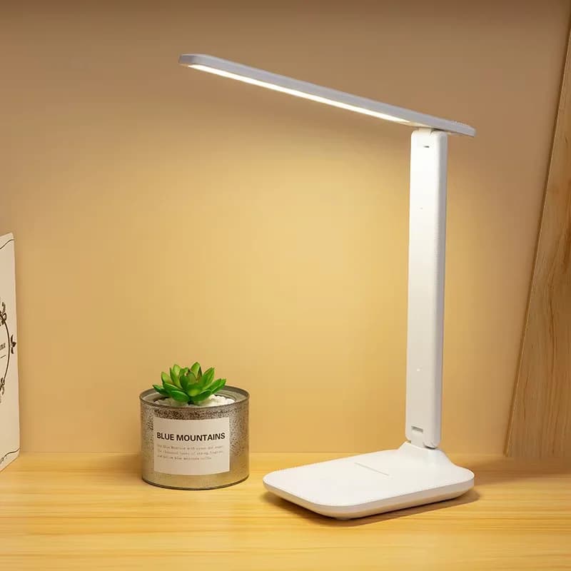 Faltbare dimmbare LED-Schreibtischlampe zum Lesen, 3 Farben