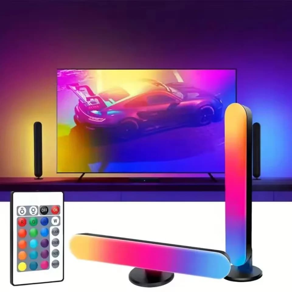 Wiederaufladbare USB-RGB-Lichtleiste mit Musikrhythmus-Synchronisation