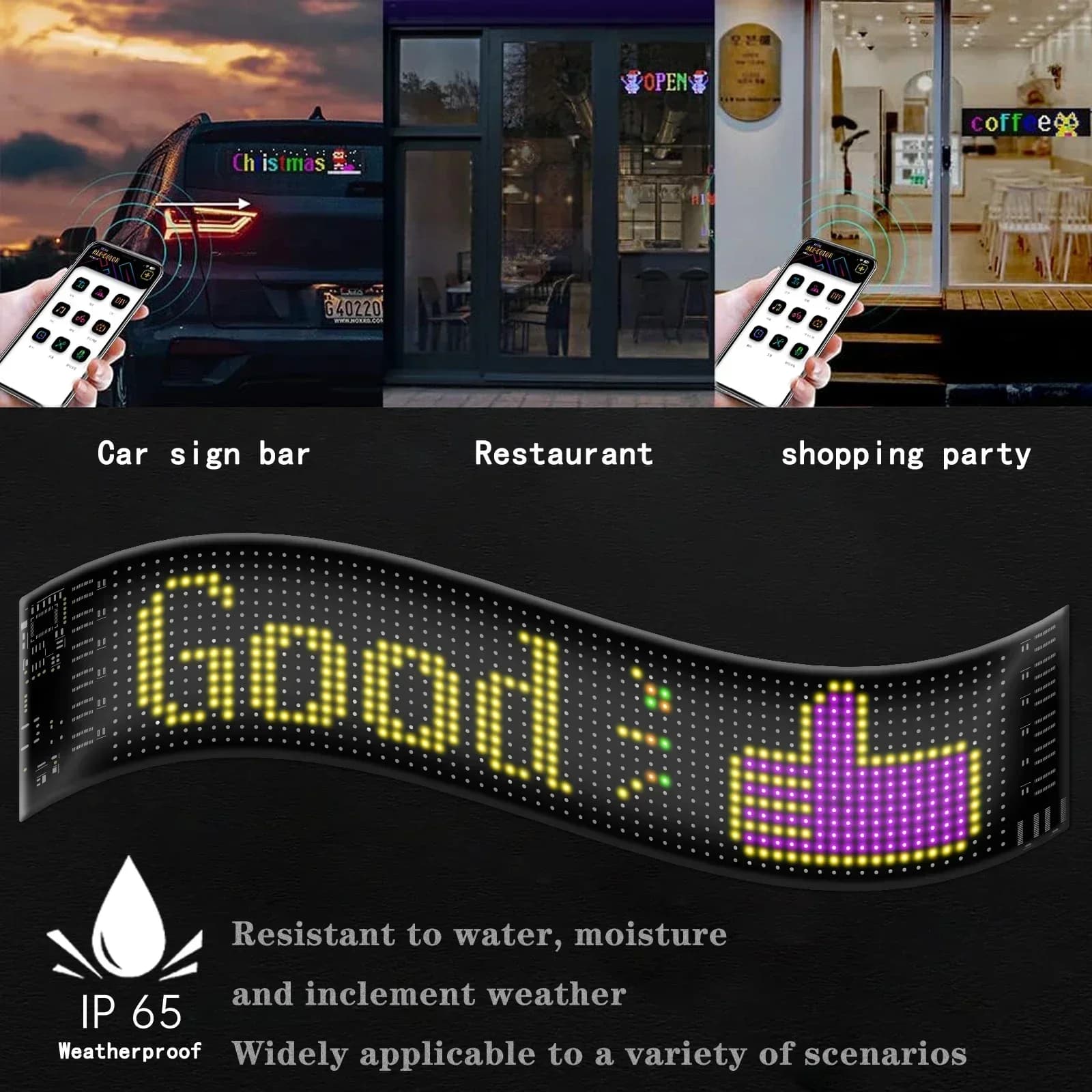 Flexibles RGB-LED-Matrix-Pixel-Display-Panel