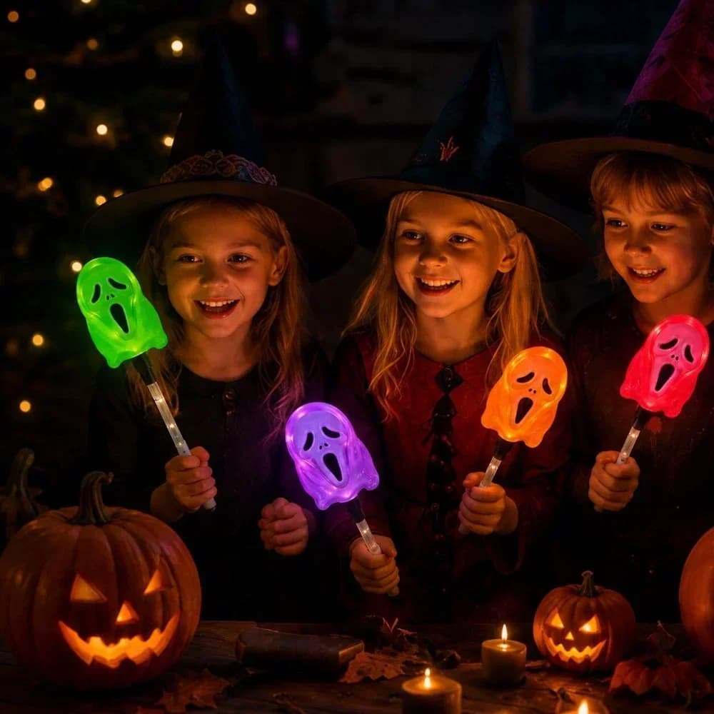 Halloween Geister-Zauberstab LED-Leuchte, Multicolor