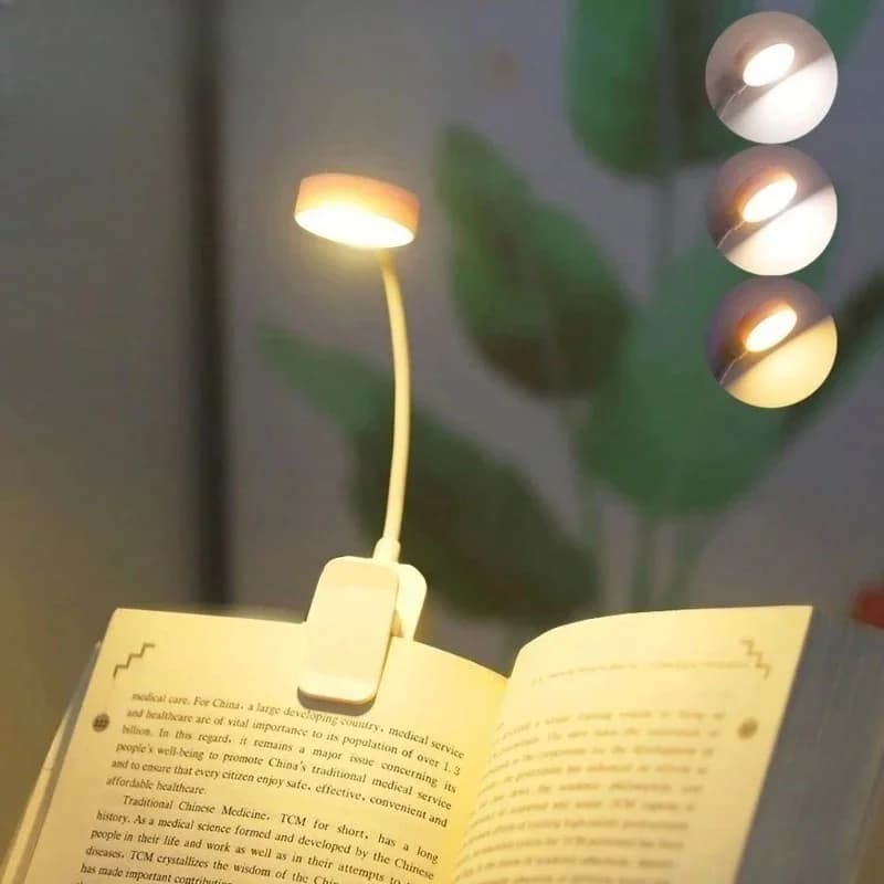 Batteriebetriebenes dimmbares schwenkbares LED-Klemmlicht