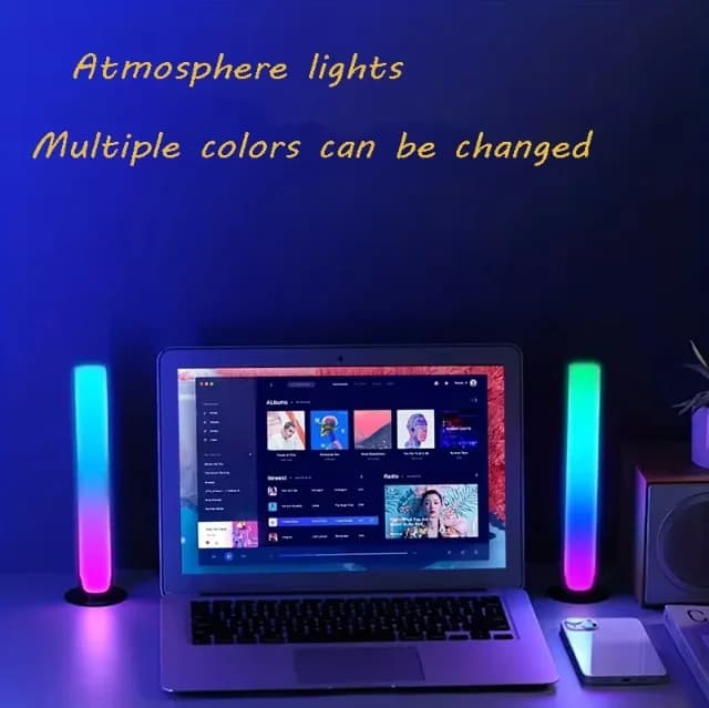 USB-wiederaufladbare RGB-Musik-Rhythmus-Licht