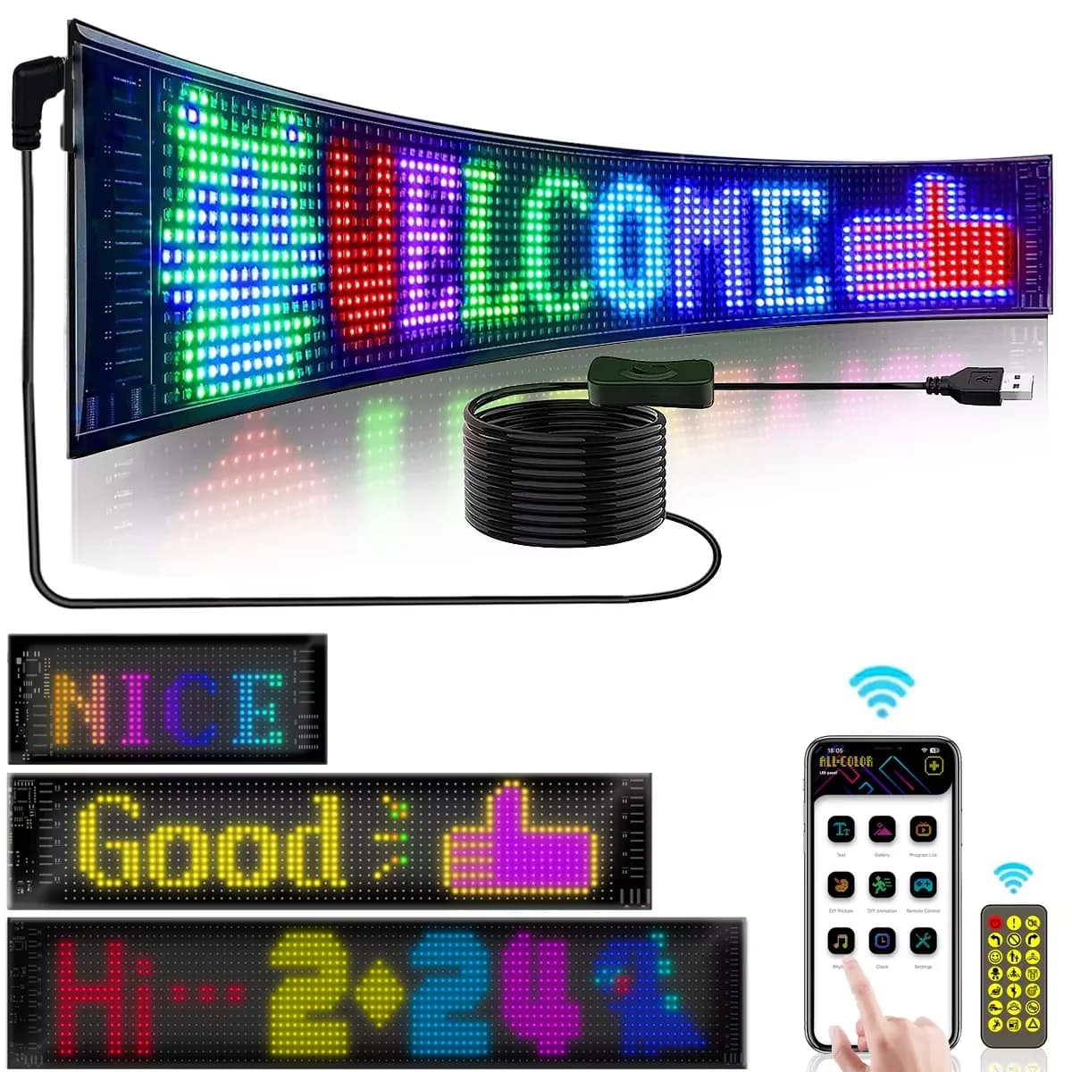 Flexibles RGB-LED-Matrix-Pixel-Display-Panel