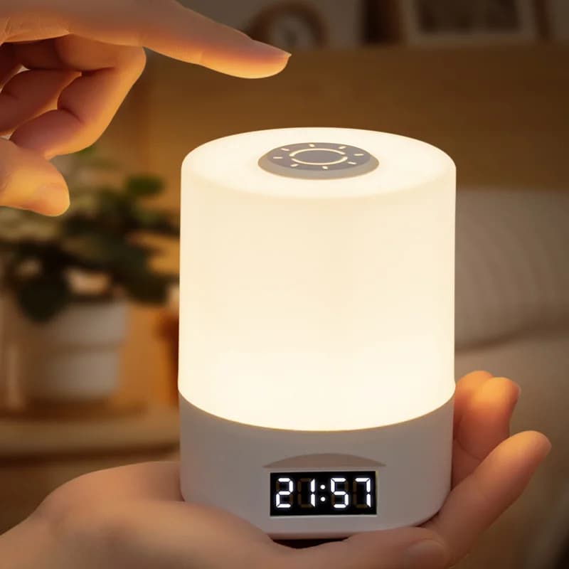 Dimmbare wiederaufladbare Touch-Nachtlichtlampe, Warmweißes Ambiente